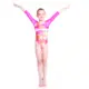 Capezio Gymnastics Arch Back, dres de gimnastică pentru copii - Capezio Laser lights pink 