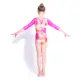 Capezio Gymnastics Arch Back, dres de gimnastică pentru copii - Capezio Laser lights pink 