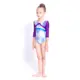 Capezio Gymnastics Arch Back, dres de gimnastică pentru copii - Capezio Laser lights blue