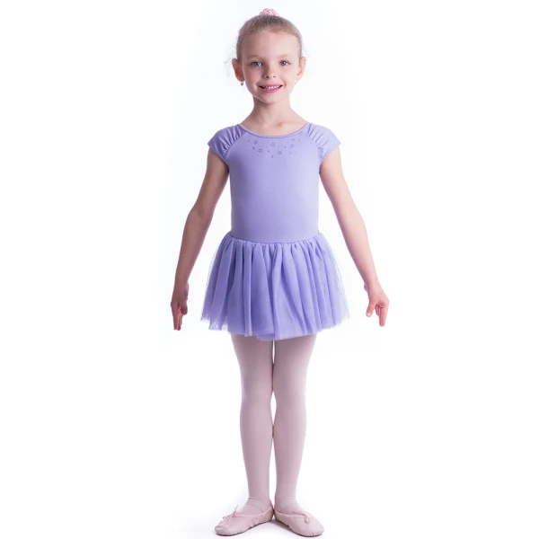 Mirella M1538C Flower Burst, dres pentru copii cu fustiță tutu Mirella M1538C Flower Burst, dres pentru copii cu fustiță tutu
