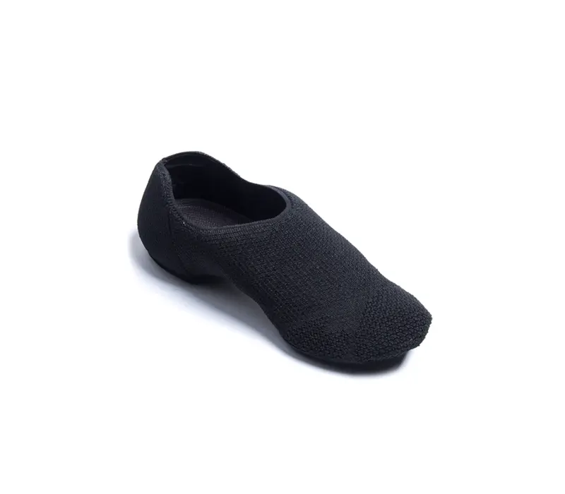 Capezio Pure Knit Jazz Shoe, pantofi de dans - Negru