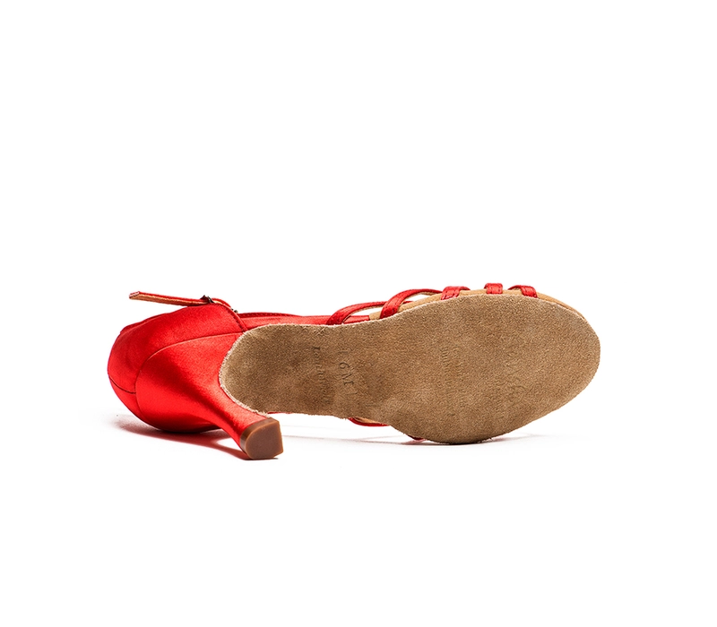 Sansha Dolores, pantofi de dans latino - Roșu Sansha