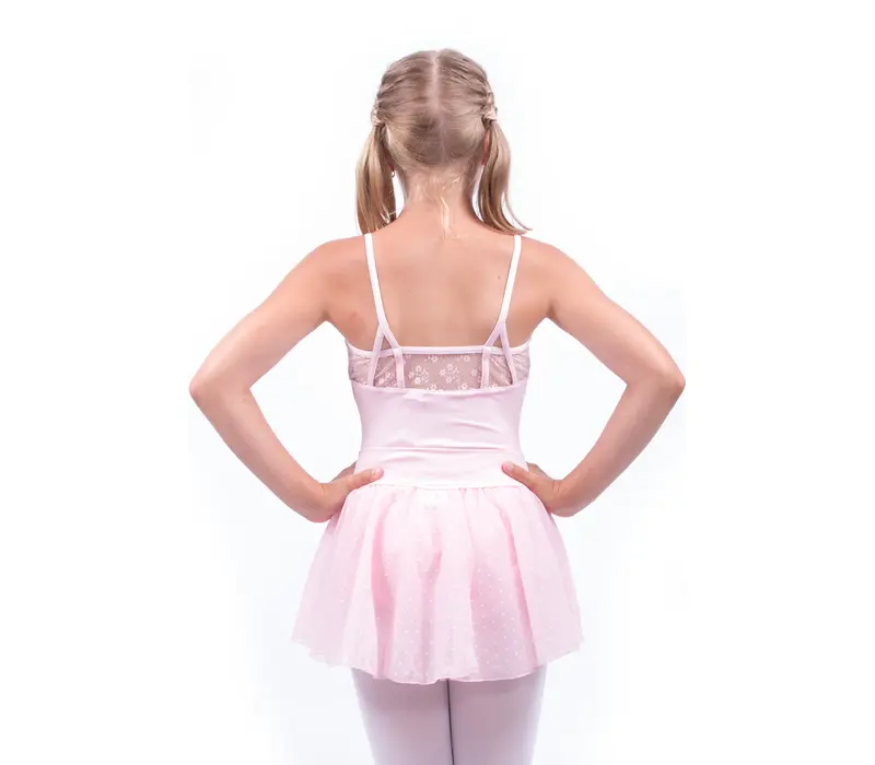 Capezio,costum cu bretele subţiri cu dantelă - Roz - roz deschis