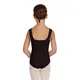 Capezio Leotard, costum de balet pentru copii cu bretele late - Negru