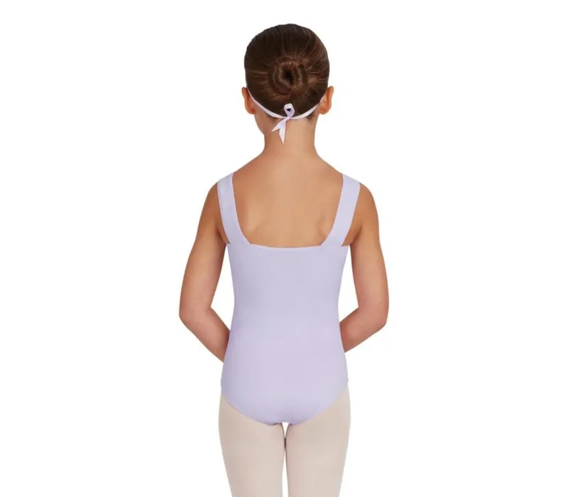 Capezio Leotard, costum de balet pentru copii cu bretele late - Violet lavandă Capezio