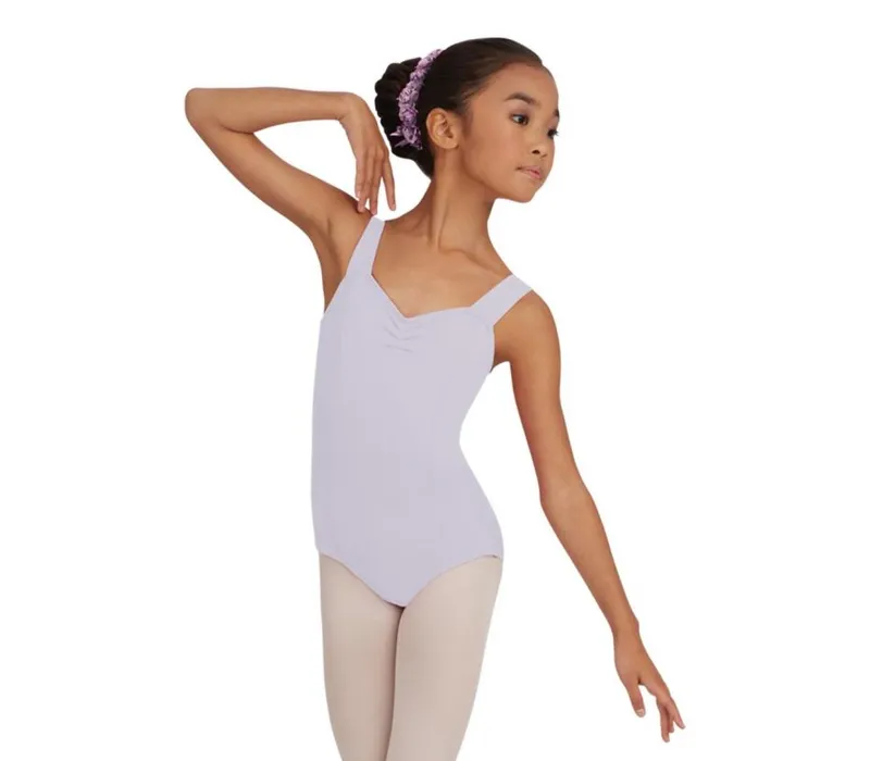 Capezio Leotard, costum de balet pentru copii cu bretele late - Violet lavandă Capezio