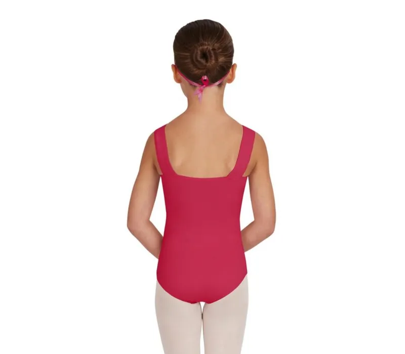 Capezio Leotard, costum de balet pentru copii cu bretele late - Dud închis Capezio