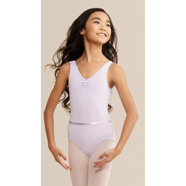 Capezio Tactel V Neck Leotard, costum de balet cu bretele late