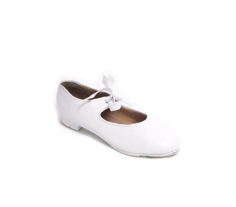 Capezio PU JR. Tyette tap shoes, pantofi de step - Alb