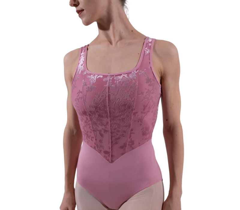 Capezio Cristóbal, body de dans pentru femei cu bretele groase - Roz pudrat Capezio Capezio Cristóbal, body de dans pentru femei cu bretele groase - Roz pudrat Capezio