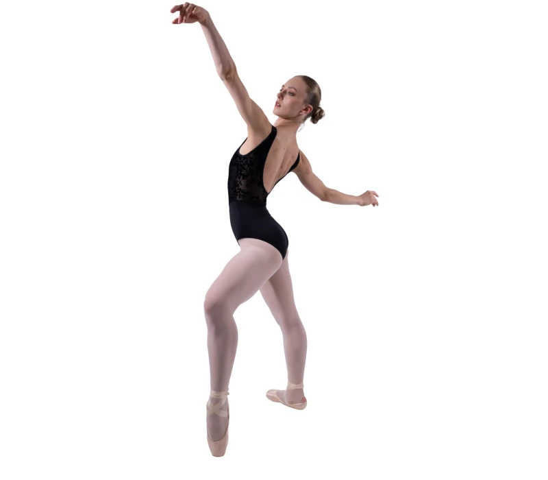 Capezio Cristóbal, body de dans pentru femei cu bretele groase Capezio Cristóbal, body de dans pentru femei cu bretele groase - Negru